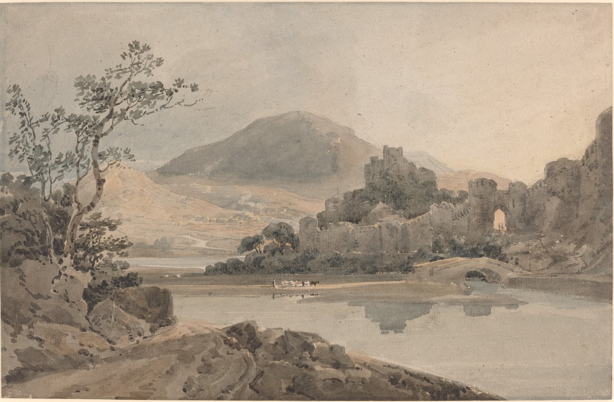 Castillo de Conwy, Gales del Norte de Thomas Girtin
