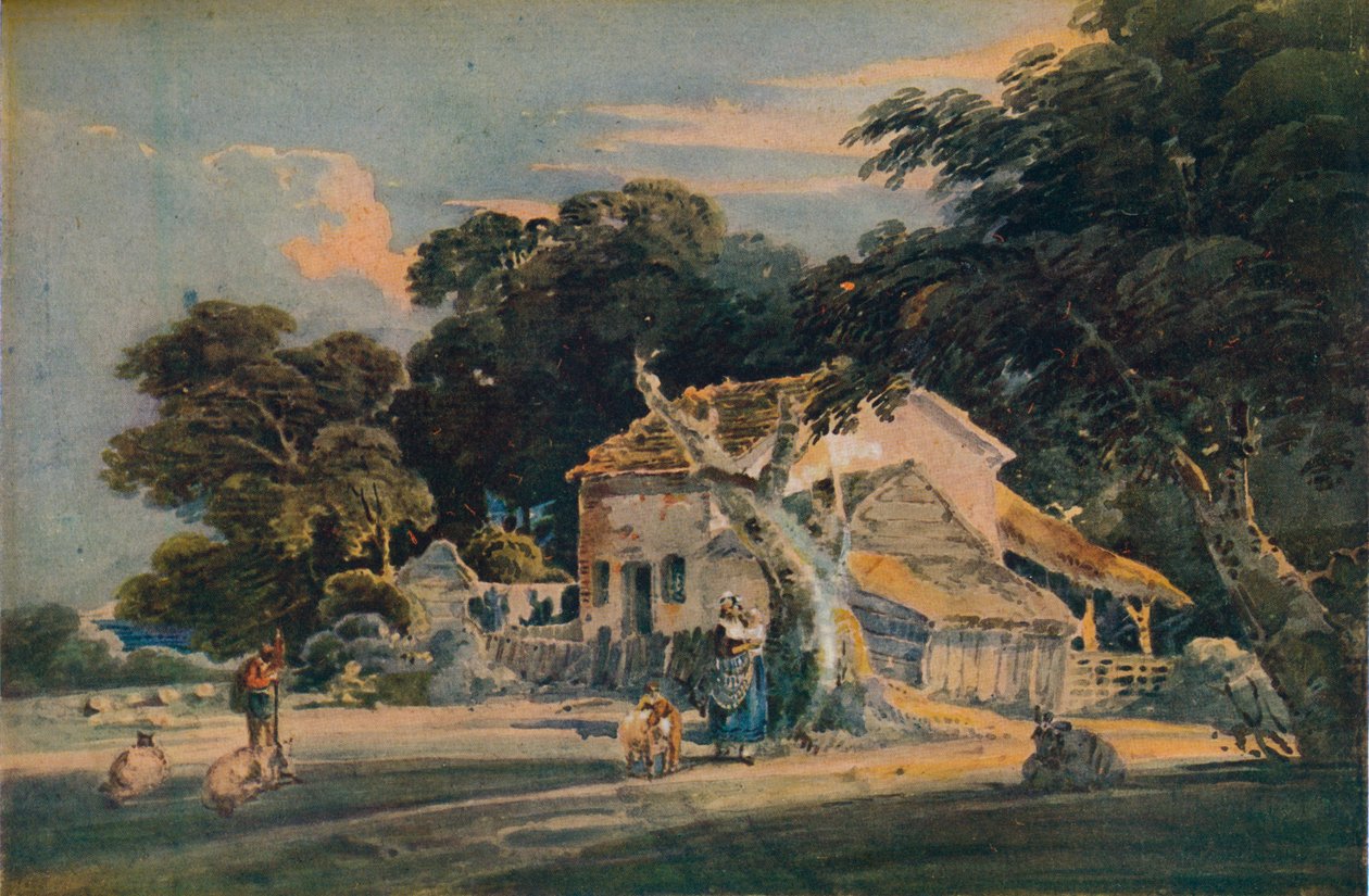 Granja de Devonshire, c1798 de Thomas Girtin