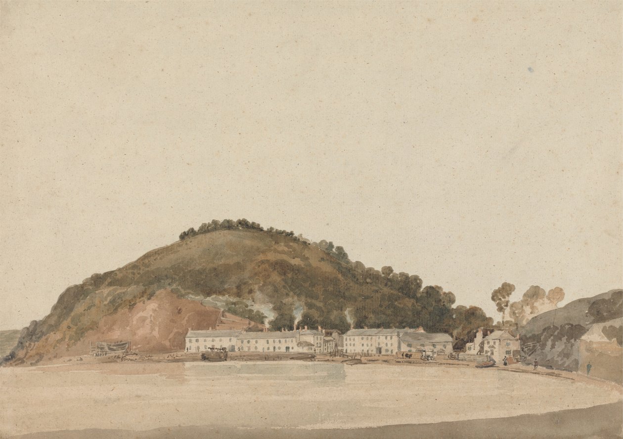 Cabo en la costa del sur de Devon, posiblemente Shaldon de Thomas Girtin