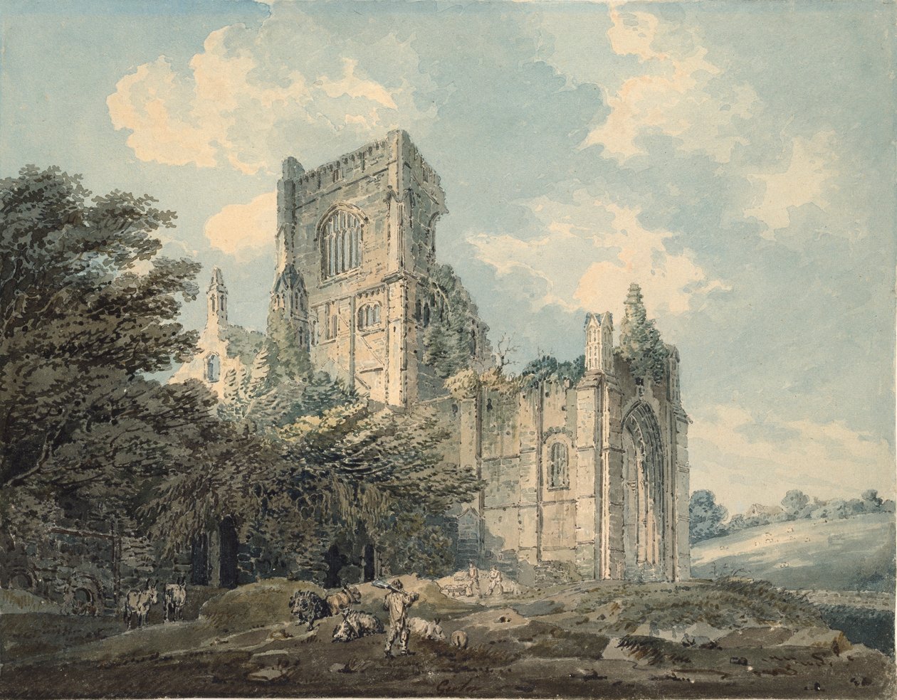 Abadía de Kirkstall, Yorkshire de Thomas Girtin