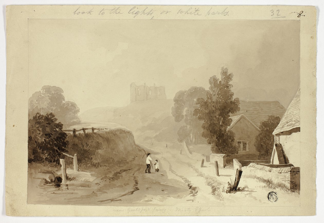 Colina de Santa Catalina, Guildford de Thomas Girtin