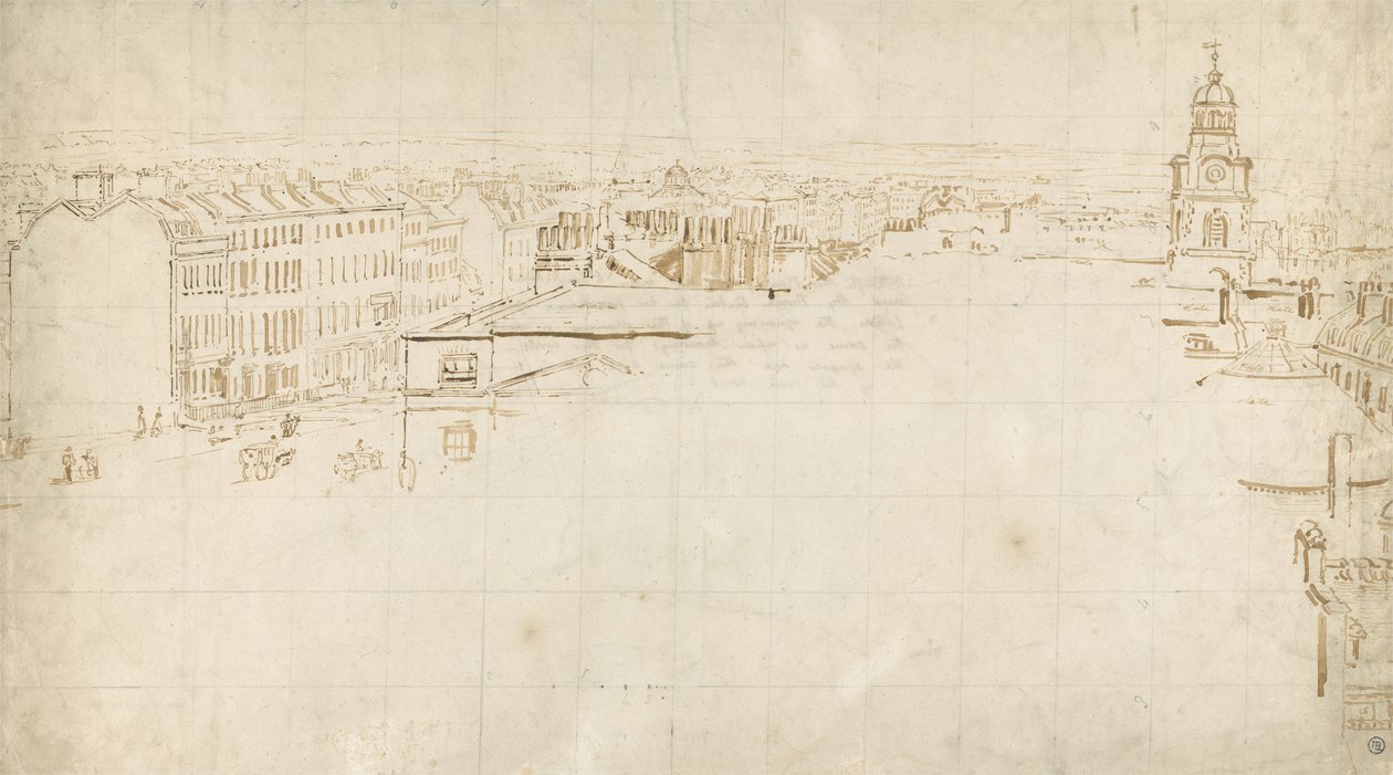 Boceto para el Eidometropolis de Thomas Girtin