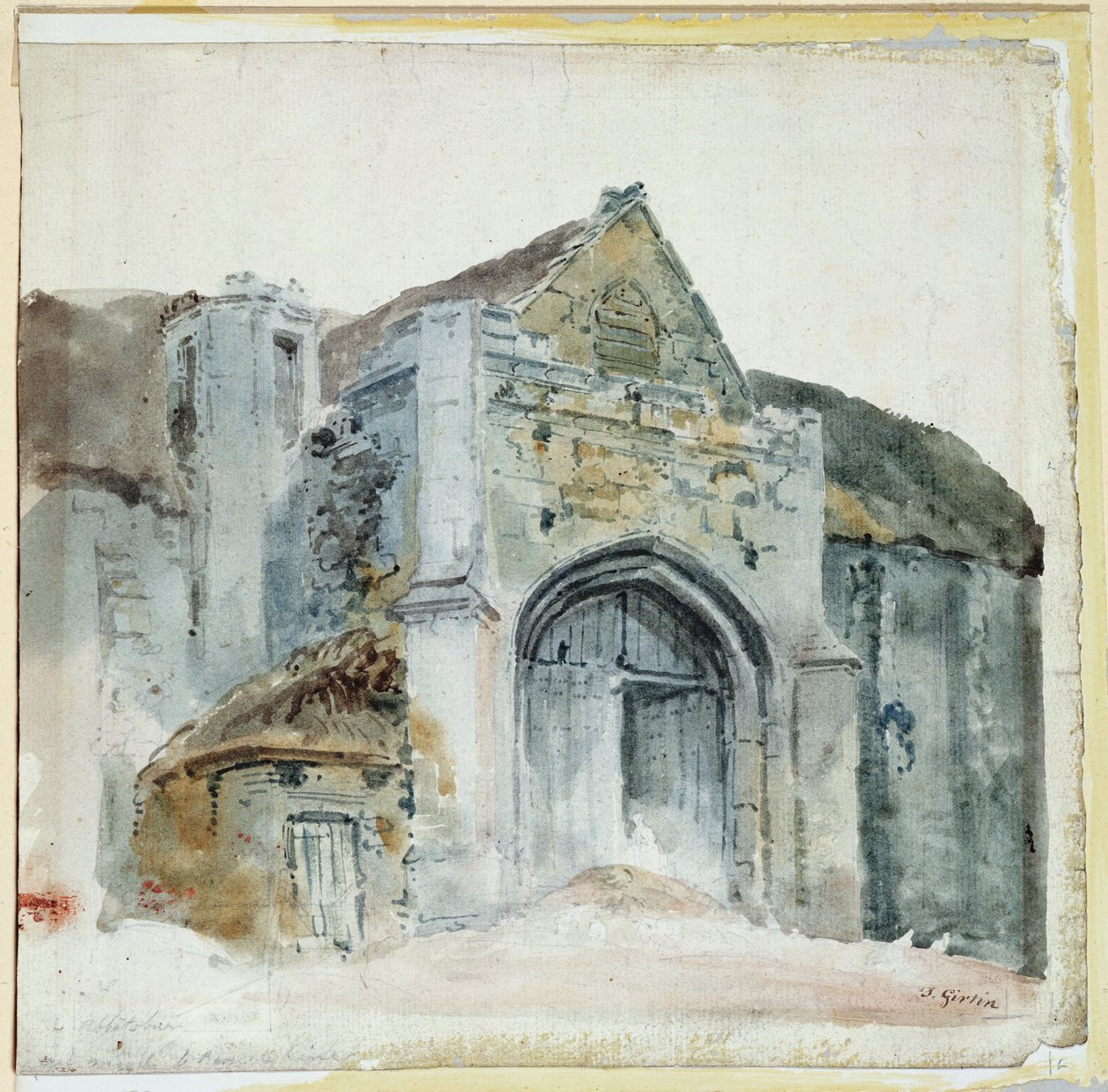El granero del diezmo, Abbotsbury de Thomas Girtin