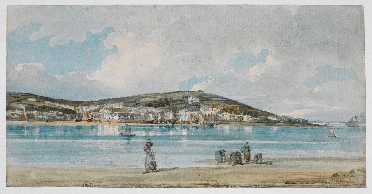 Vista de Appledore, North Devon, desde Instow Sands de Thomas Girtin