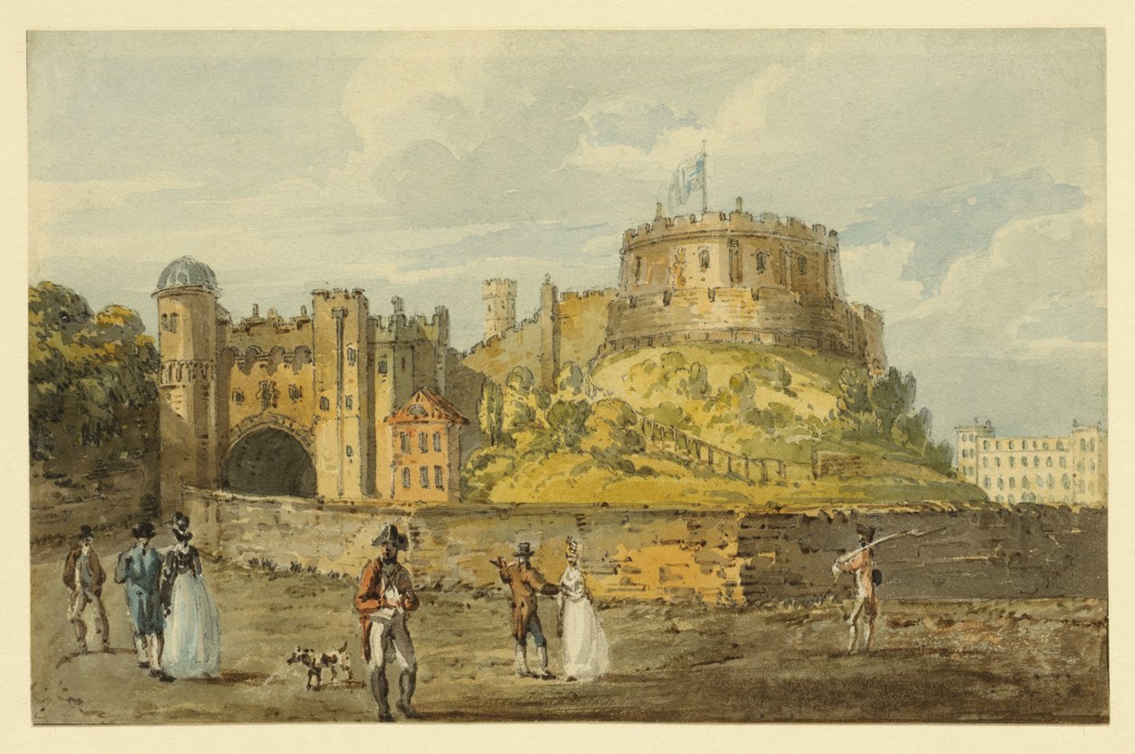 Castillo de Windsor, c.1792 (acuarela y tinta sobre papel) de Thomas Girtin