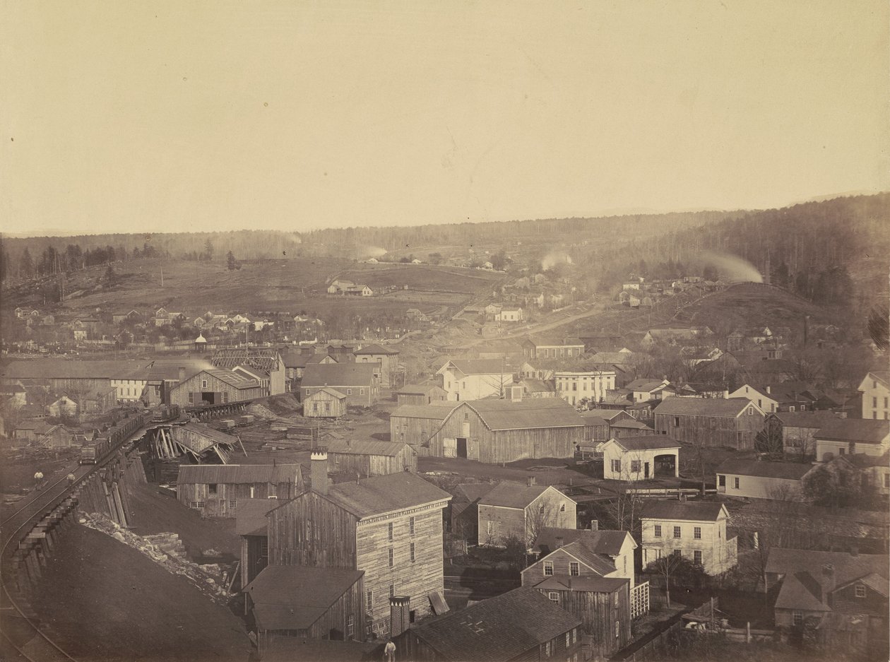Honesdale, Sección 3, Del.  Hudson Canal Co.,c. 1863-1865 (foto) de Thomas H. Johnson