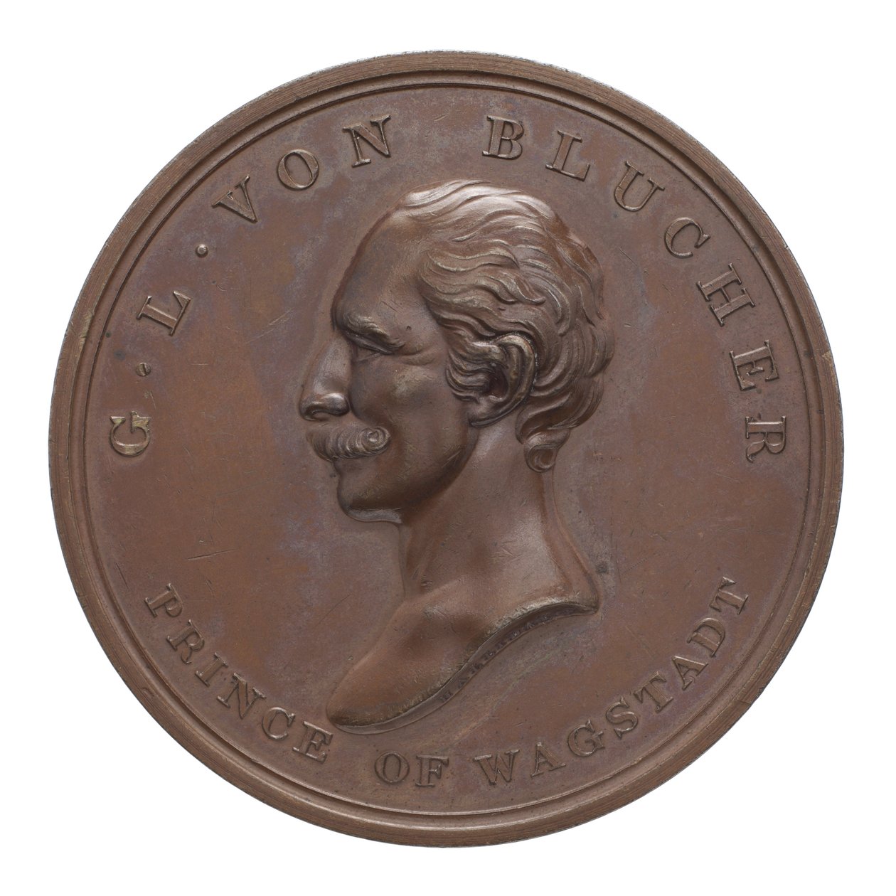 Medalla conmemorativa de Wellington y Blücher en Waterloo de Thomas Halliday