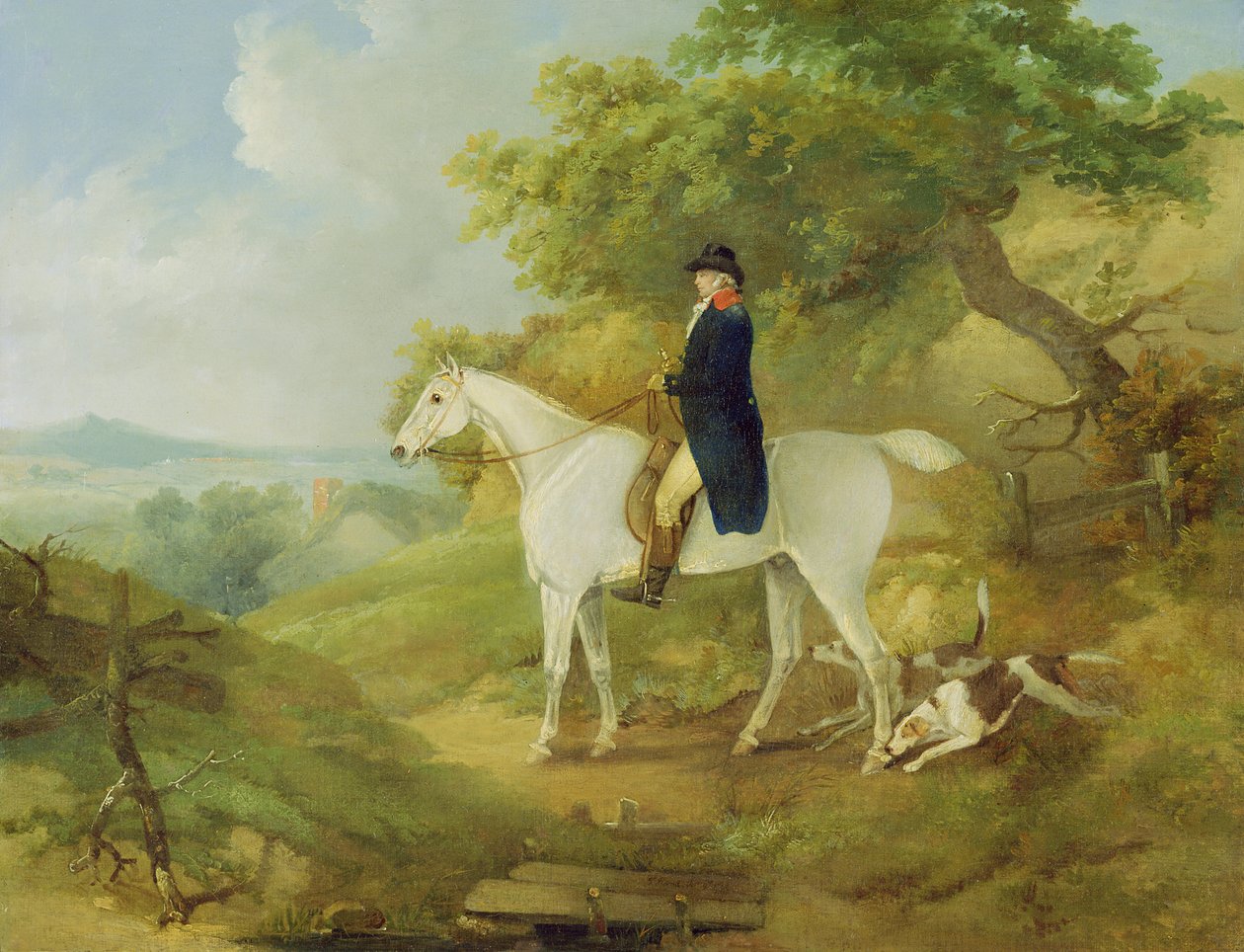 George Morland (1763-1804) en su cazador, 1794 de Thomas Hand