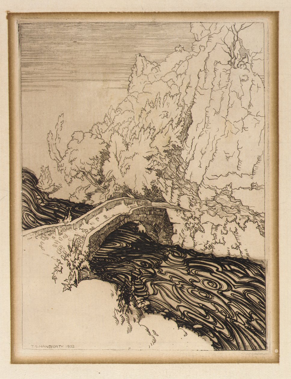 Puente romano de Aviñón de Thomas Handforth