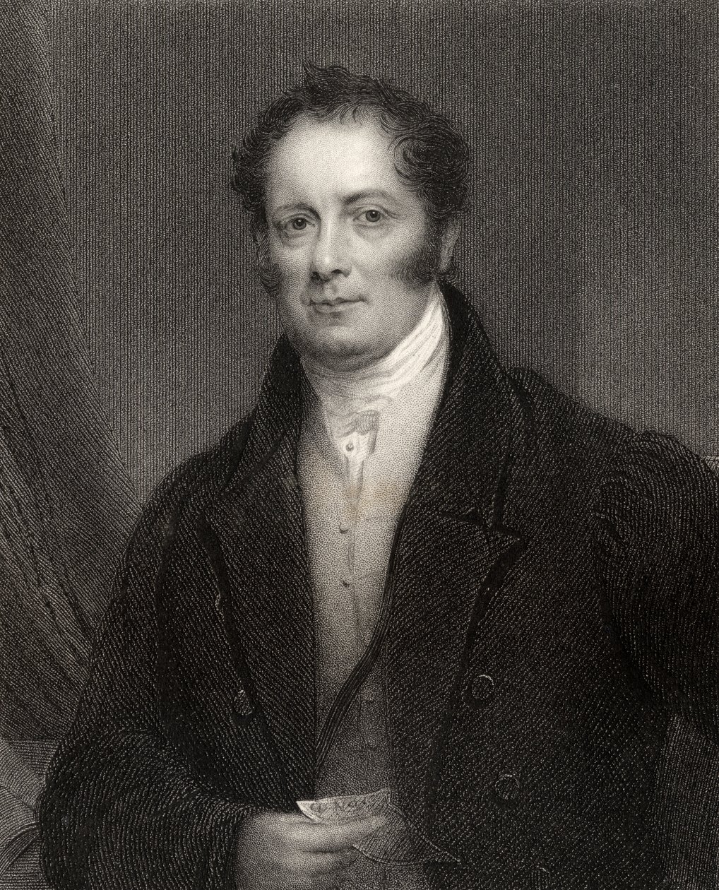 Edward Baines, grabado por J. Cochran, de 