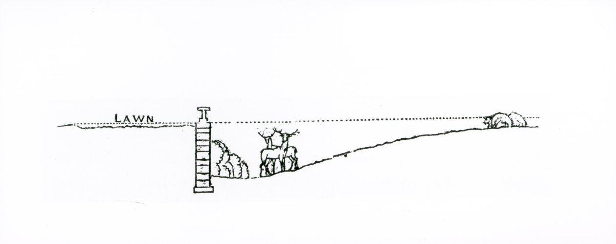 Sección transversal de un paisaje, de 