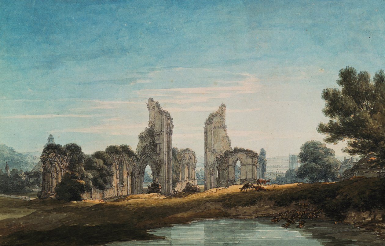 Abadía de Glastonbury, 1795 de Thomas Hearne