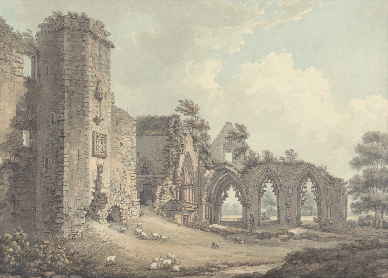 Las ruinas del Colegio de Lincluden, cerca de Dumfries de Thomas Hearne