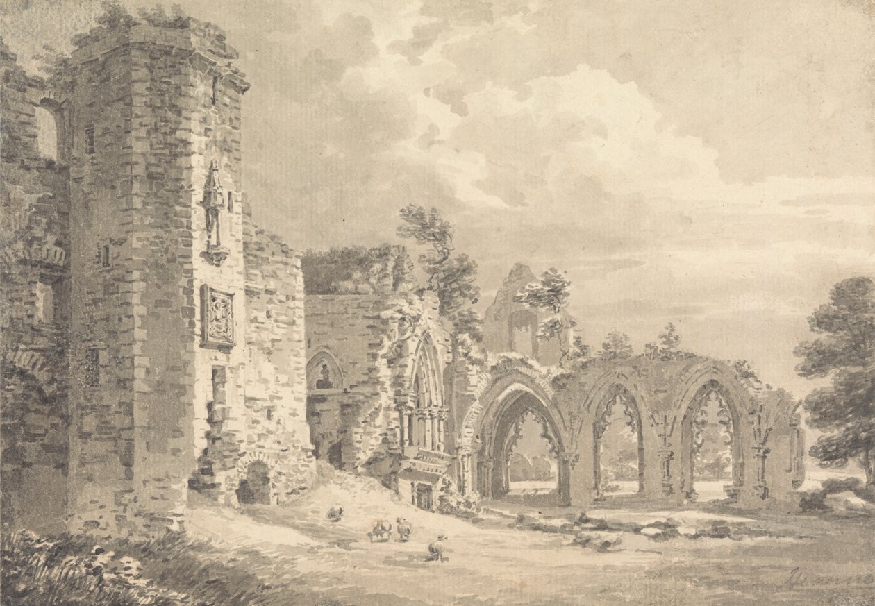Ruinas del Colegio de Lincluden, cerca de Dumfries de Thomas Hearne