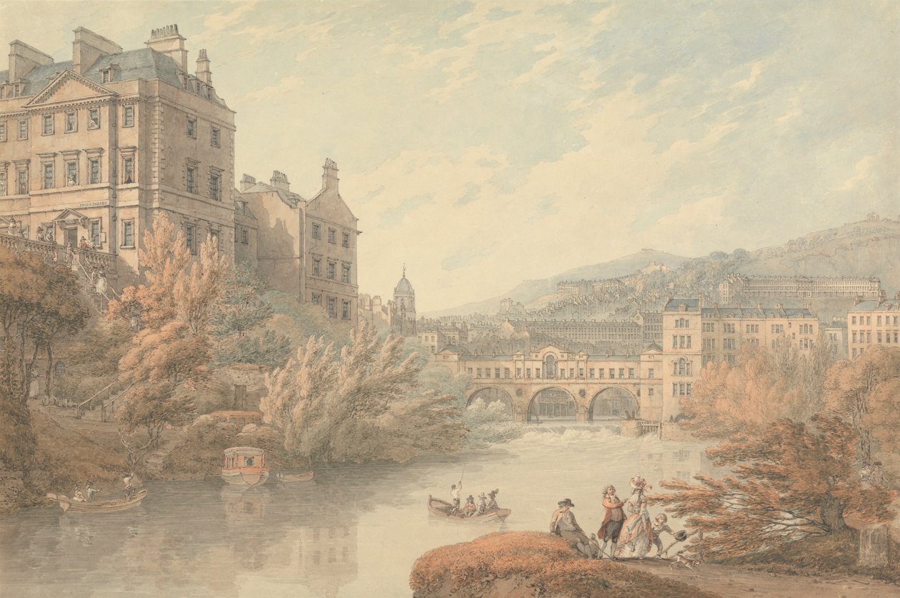 Vista de Bath desde Spring Gardens de Thomas Hearne