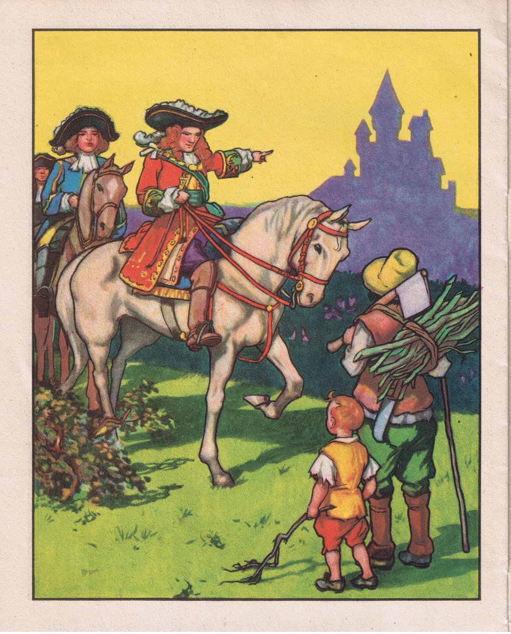 Llegó un apuesto joven príncipe (litografía) de Thomas Heath Robinson