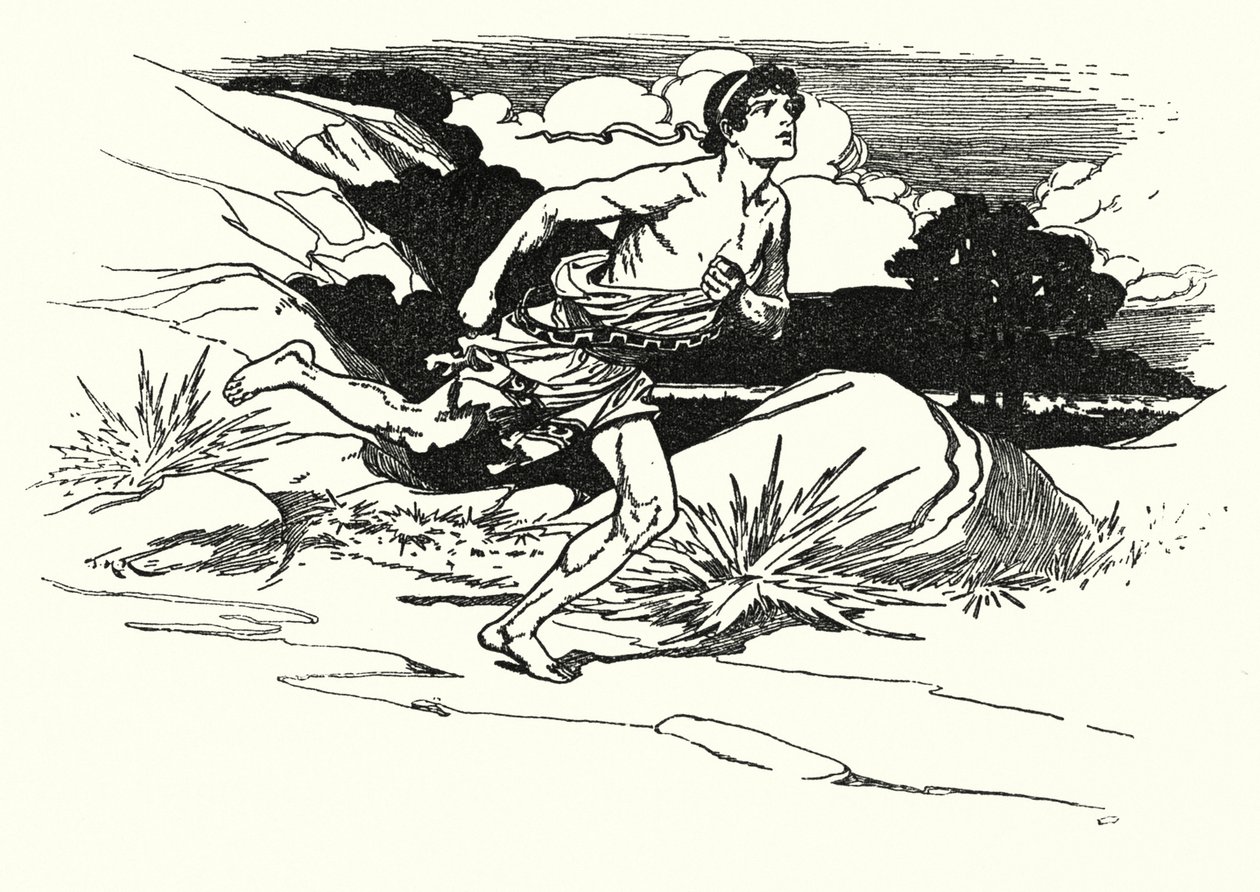 Batalla de Maratón (litografía) de Thomas Heath Robinson