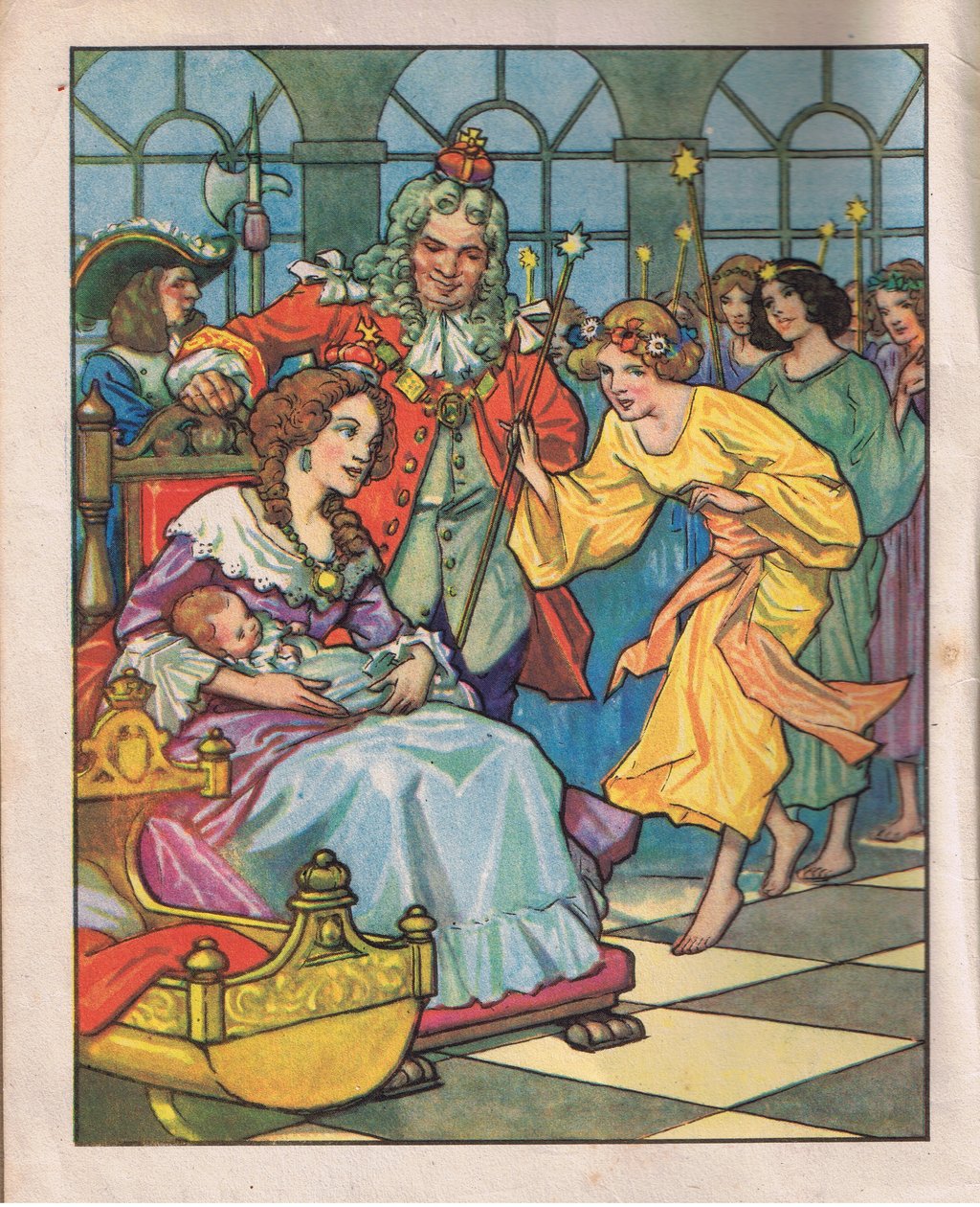 Las hadas y la princesa (litografía) de Thomas Heath Robinson
