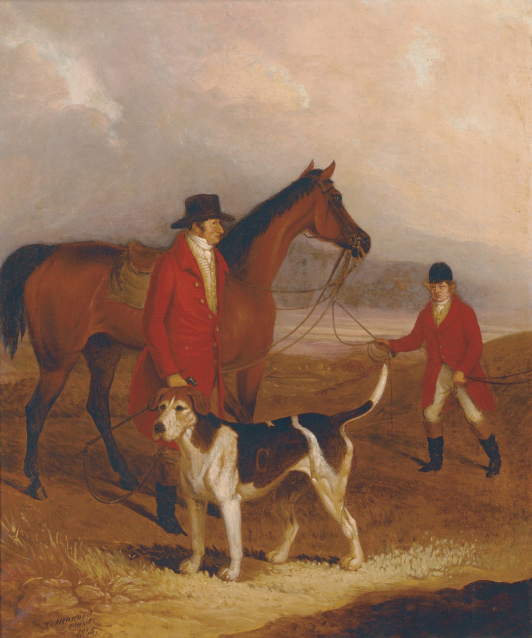 Viejo Druida, con Richard King Sampson, Esq., y John Presse, 1845 de Thomas Henwood