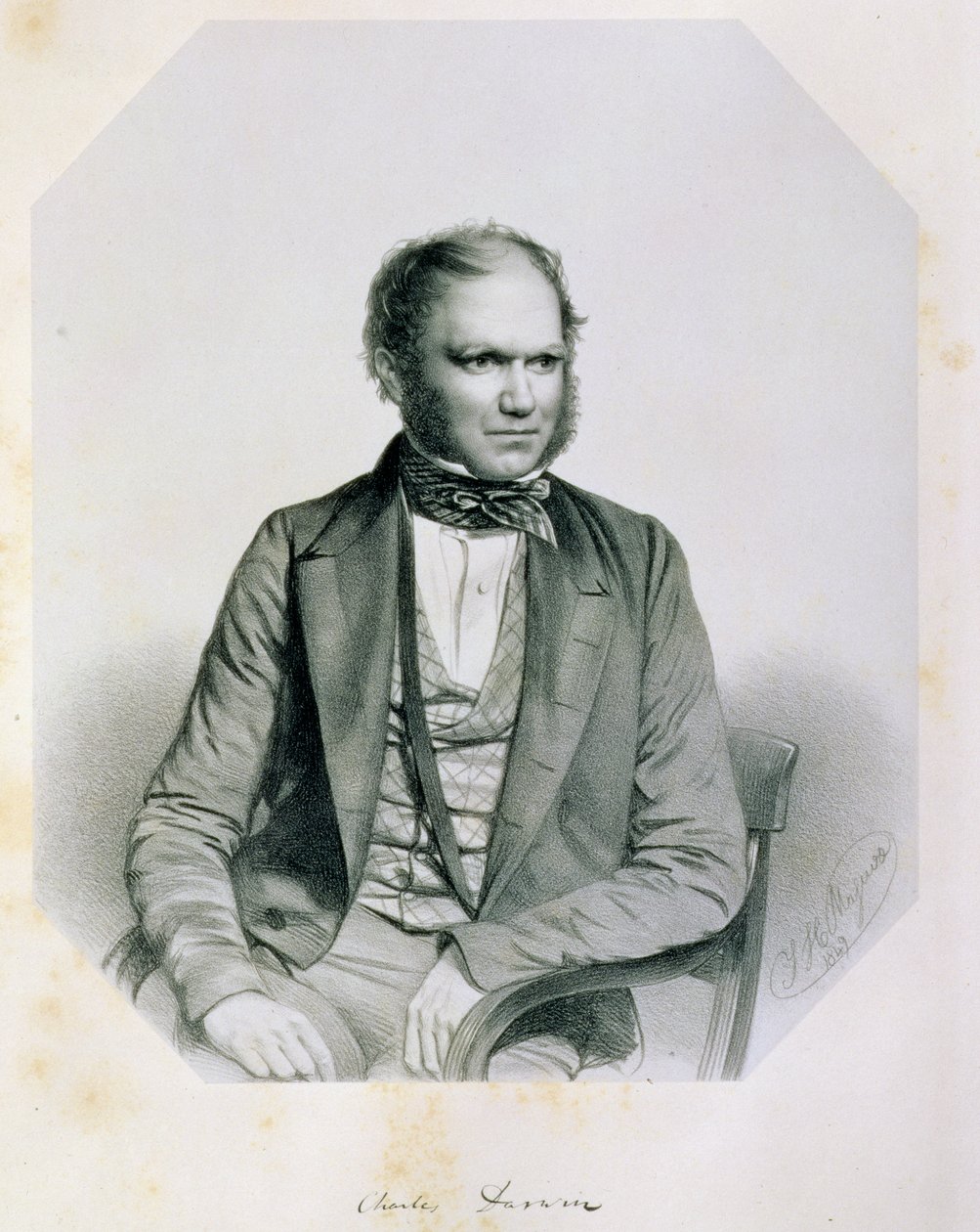 Charles Robert Darwin (1809-82) 1849 de Thomas Herbert Maguire