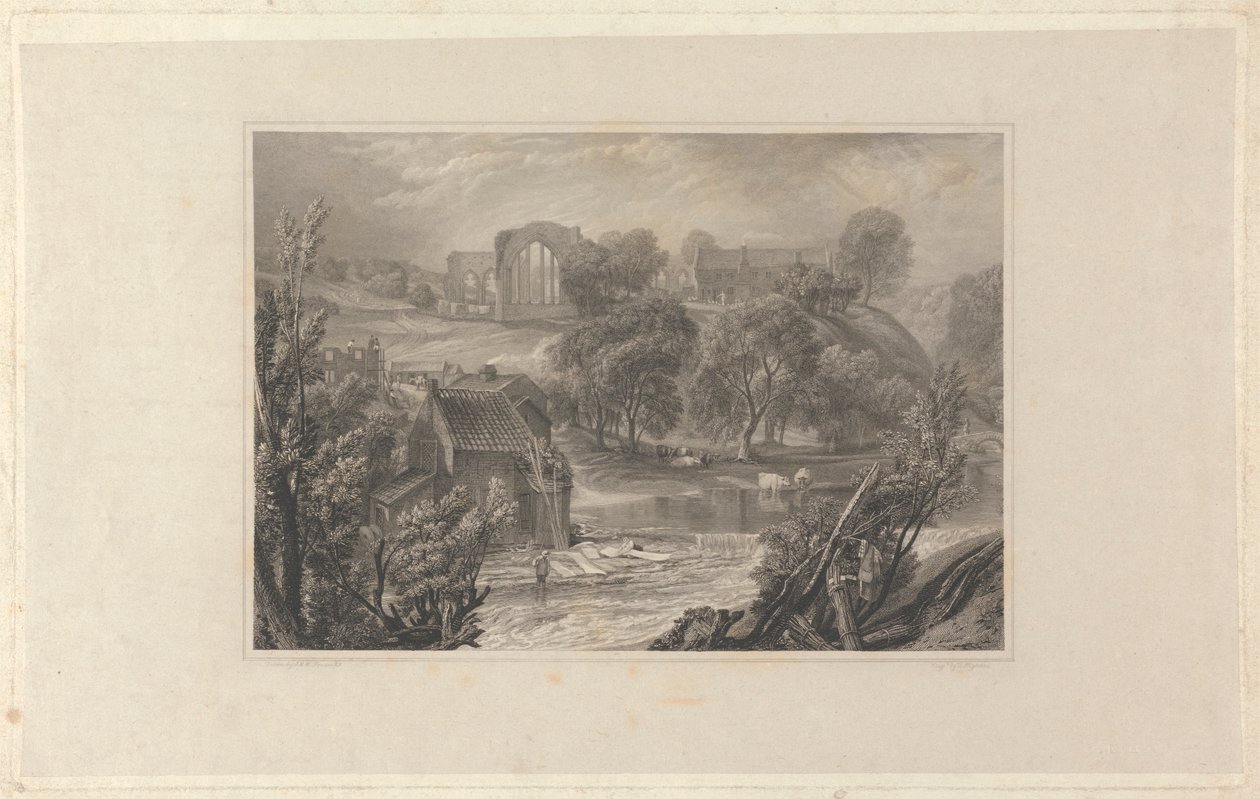Abadía de Egglestone, cerca de Barnard Castle de Thomas Higham