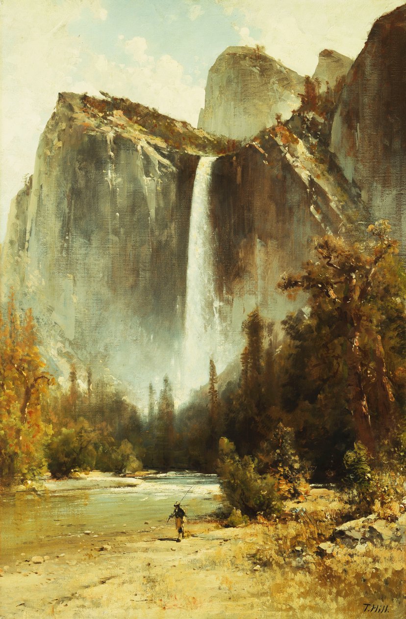 Cataratas nupciales, Yosemite de Thomas Hill