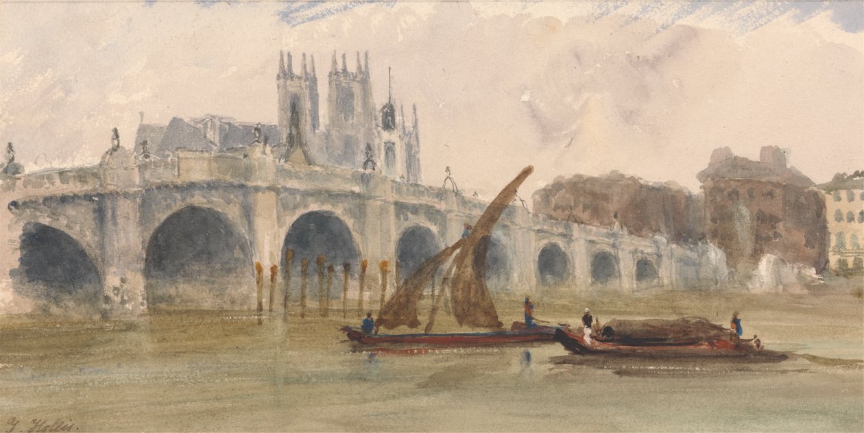 Puente de Westminster y la Abadía de Thomas Hollis
