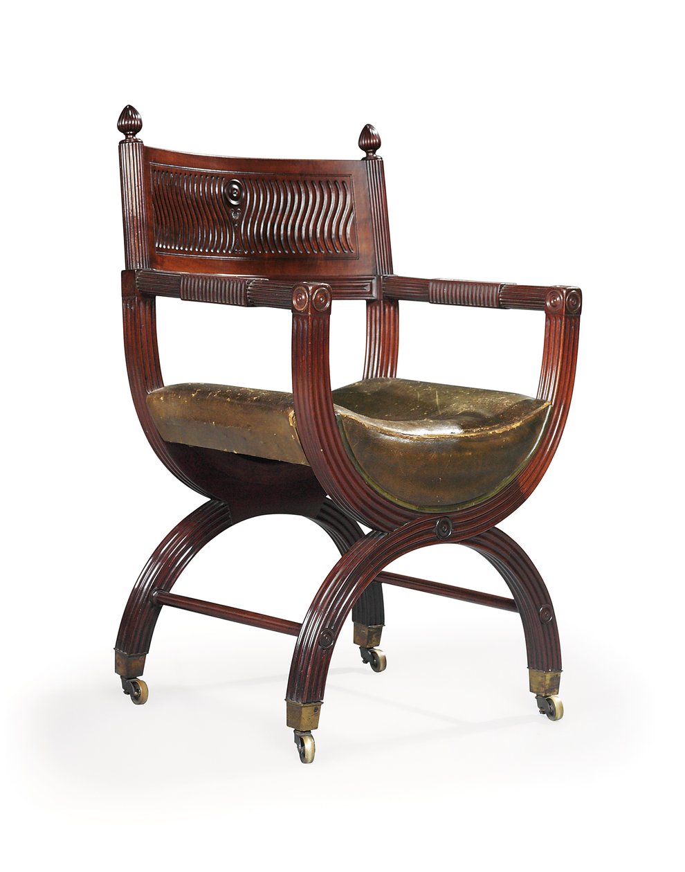 Sillón de caoba de finales de la época victoriana, atribuido a Marsh, Jones & Cribb, según un diseño de Thomas Hope, c.1880 de Thomas Hope