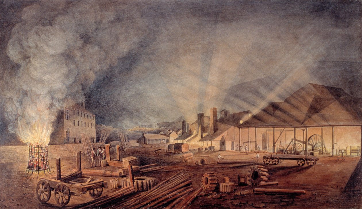 Molinos de laminación, 1819 de Thomas Horner