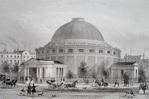 El Globo Monstruo de Wyld, c.1851 de Thomas Hosmer (after) Shepherd