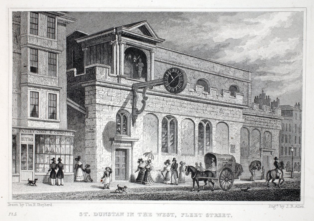 Iglesia de San Dunstan, en el Oeste, Fleet Street, de 