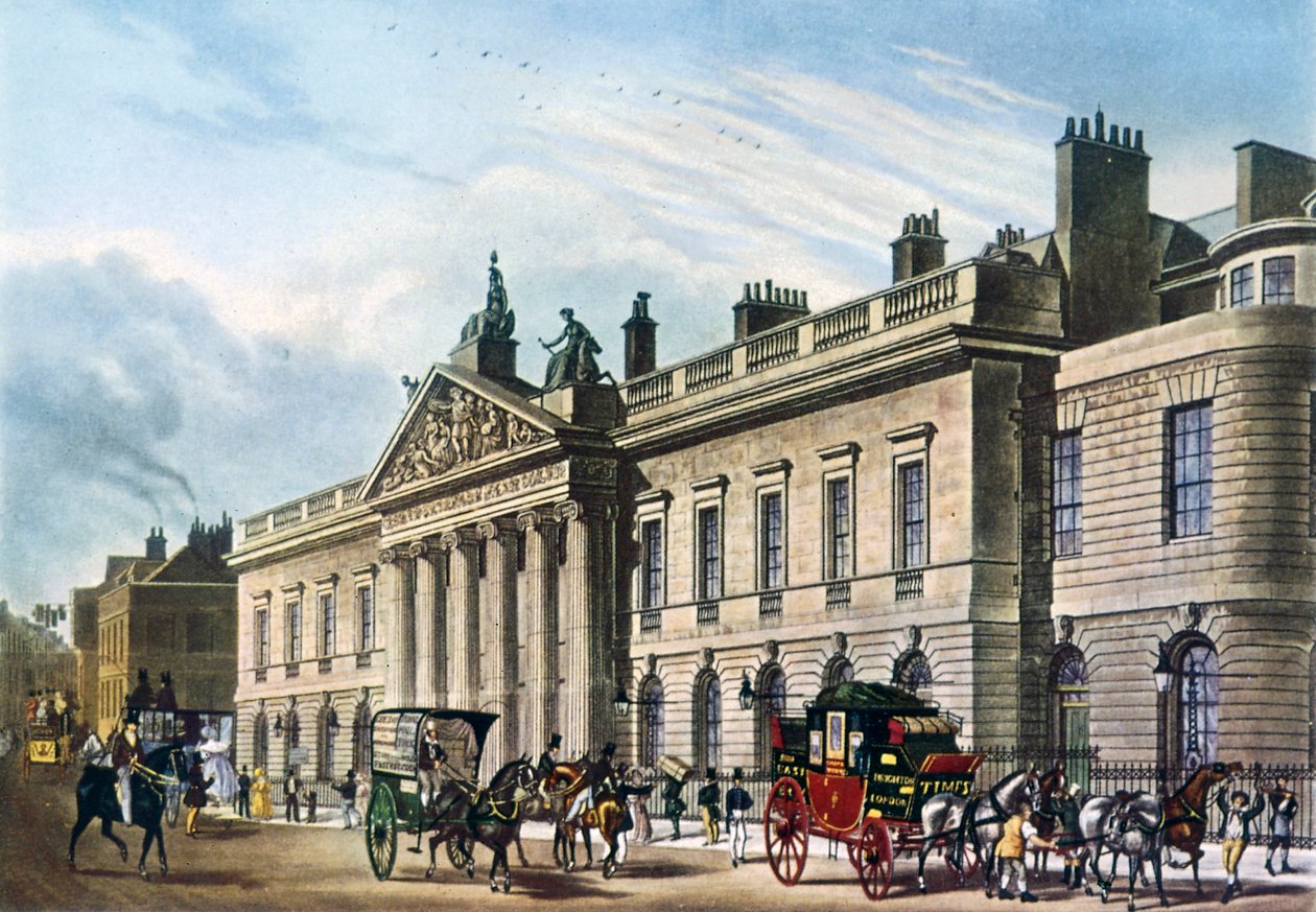 Casa de la India Oriental, Londres, 1817 de Thomas Hosmer Shepherd