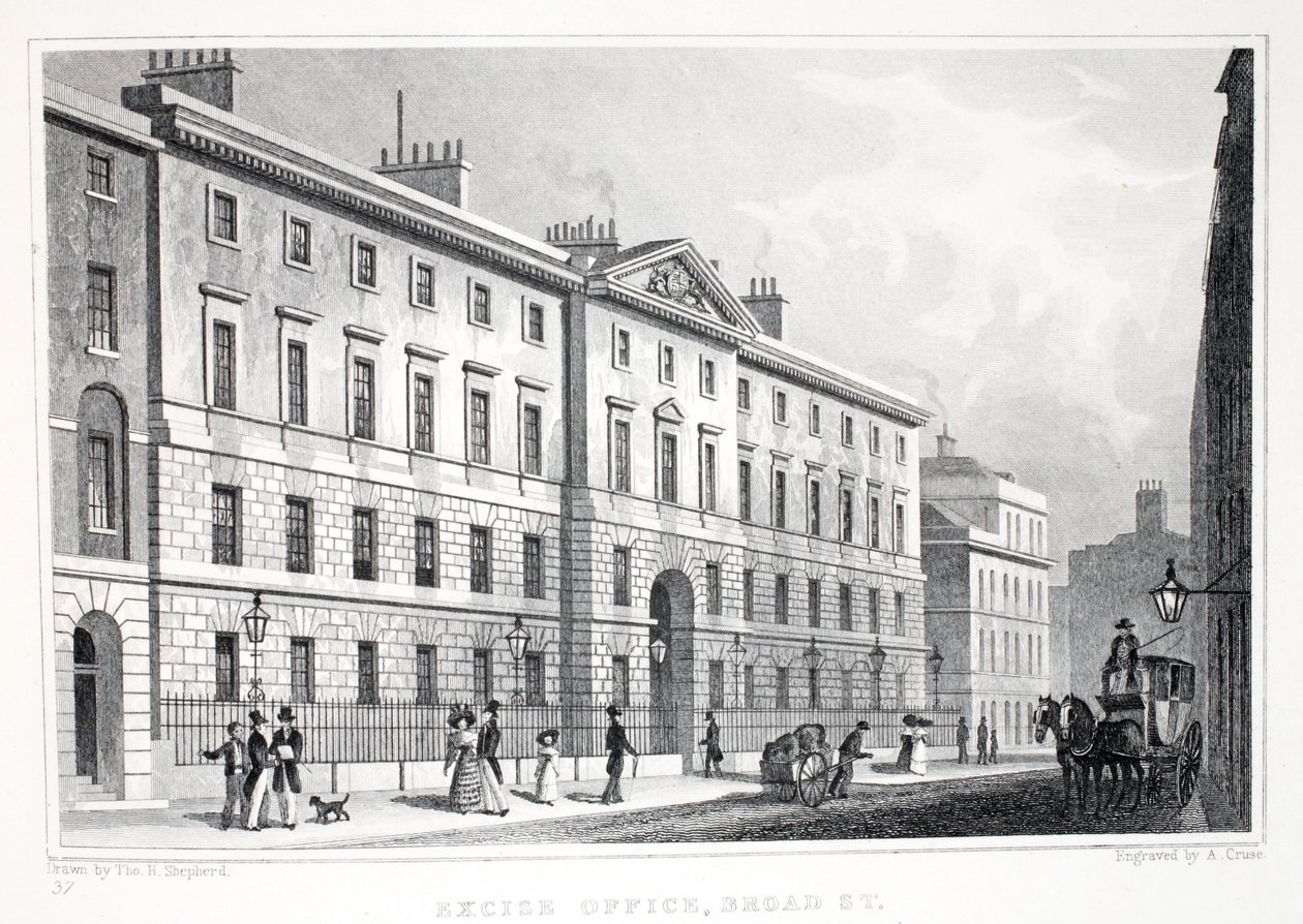 Oficina de Impuestos, Broad Street, de 