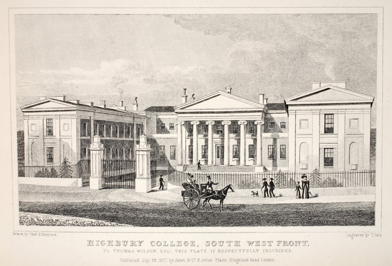Highbury College, Frente Suroeste, de 