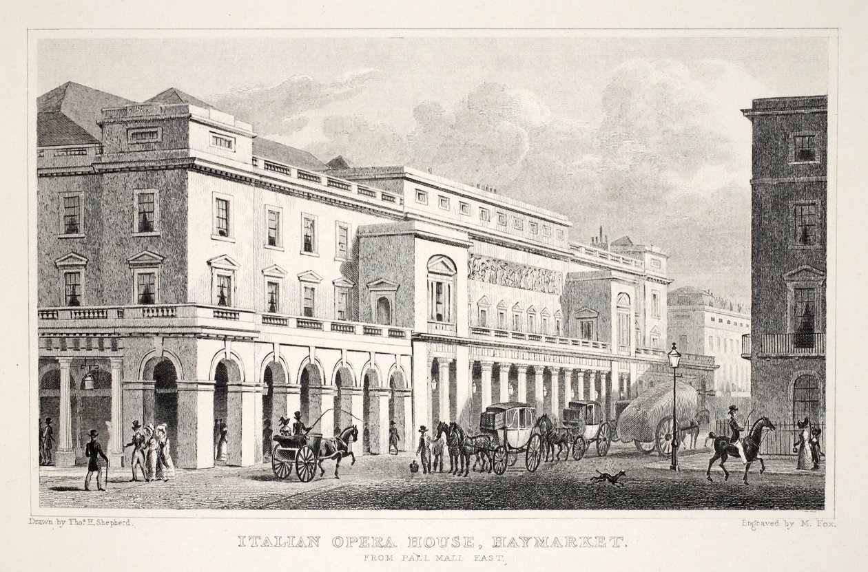 Teatro de la Ópera Italiana, Haymarket, de 