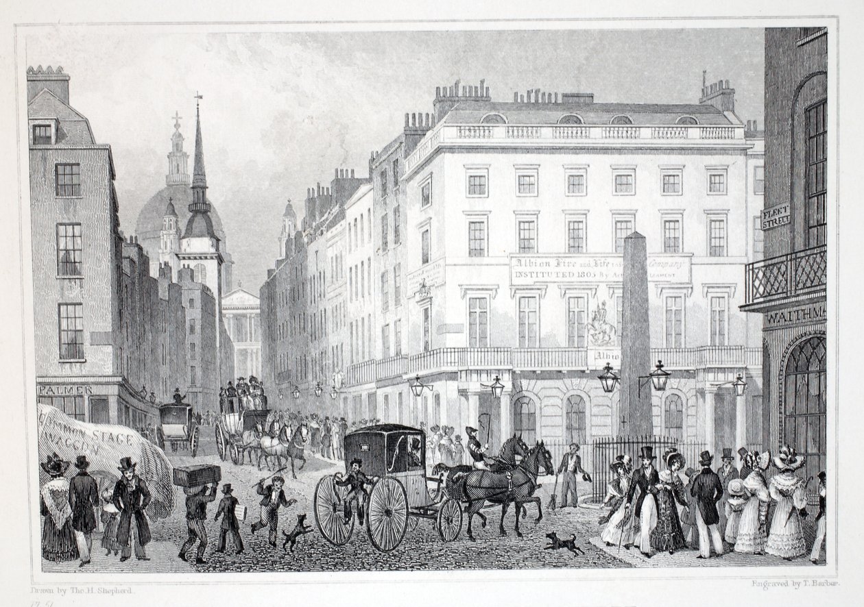 Ludgate Hill, desde Fleet Street, de 