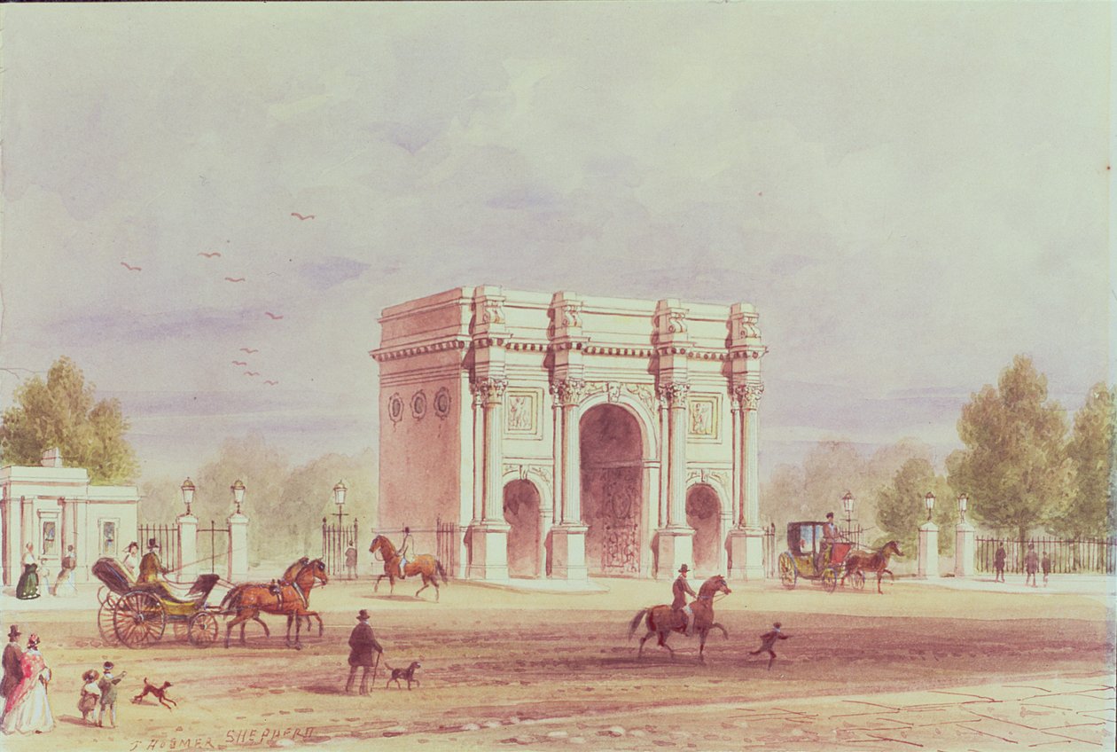 Arco de Mármol, c.1851 de Thomas Hosmer Shepherd