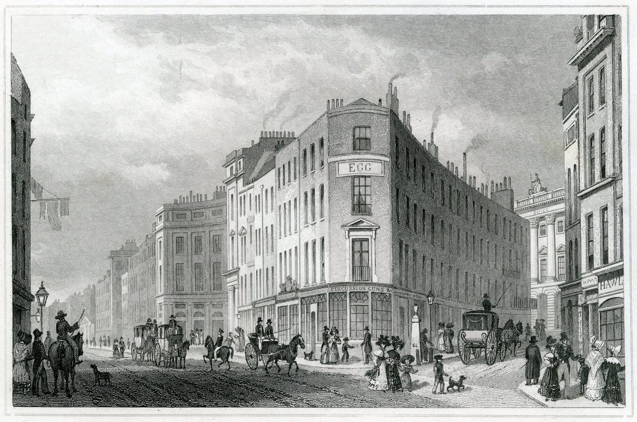 Piccadilly, desde Coventry Street, 1830 de Thomas Hosmer Shepherd