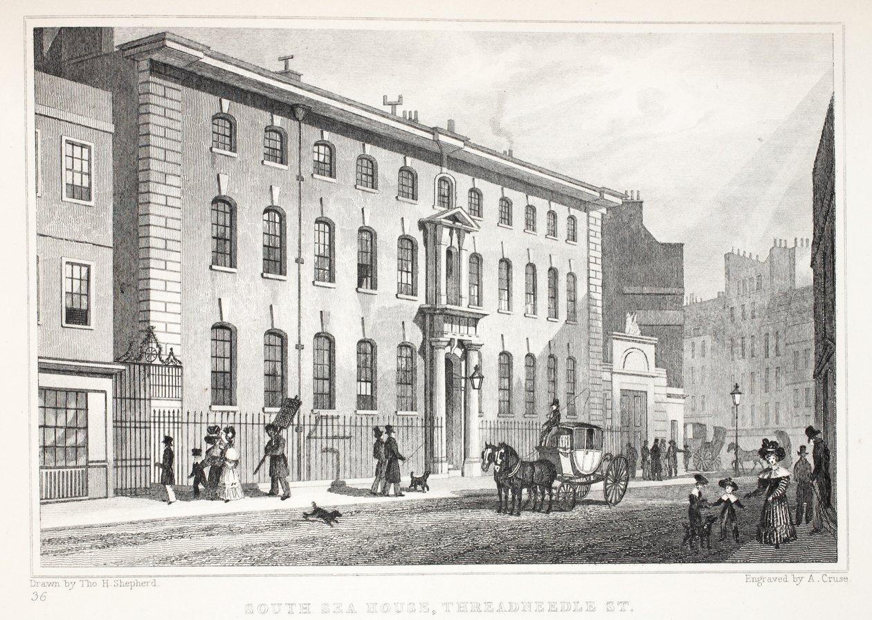 South Sea House, Threadneedle Street, de 