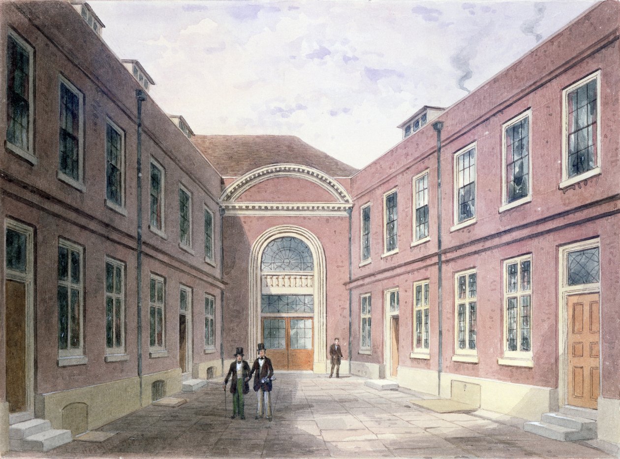 El Patio Interior de Girdlers Hall Basinghall Street, 1853 de Thomas Hosmer Shepherd