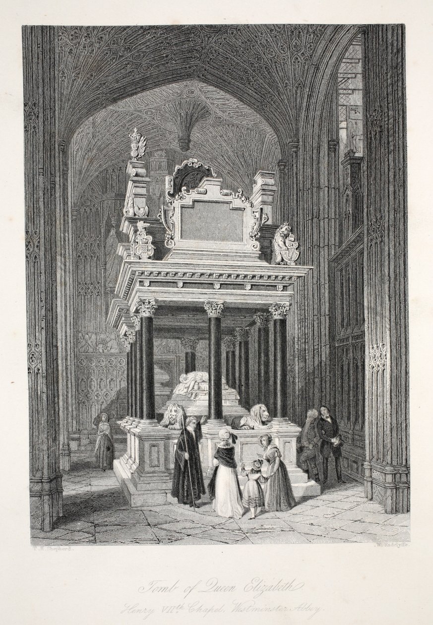 Tumba de la Reina Isabel I, de 