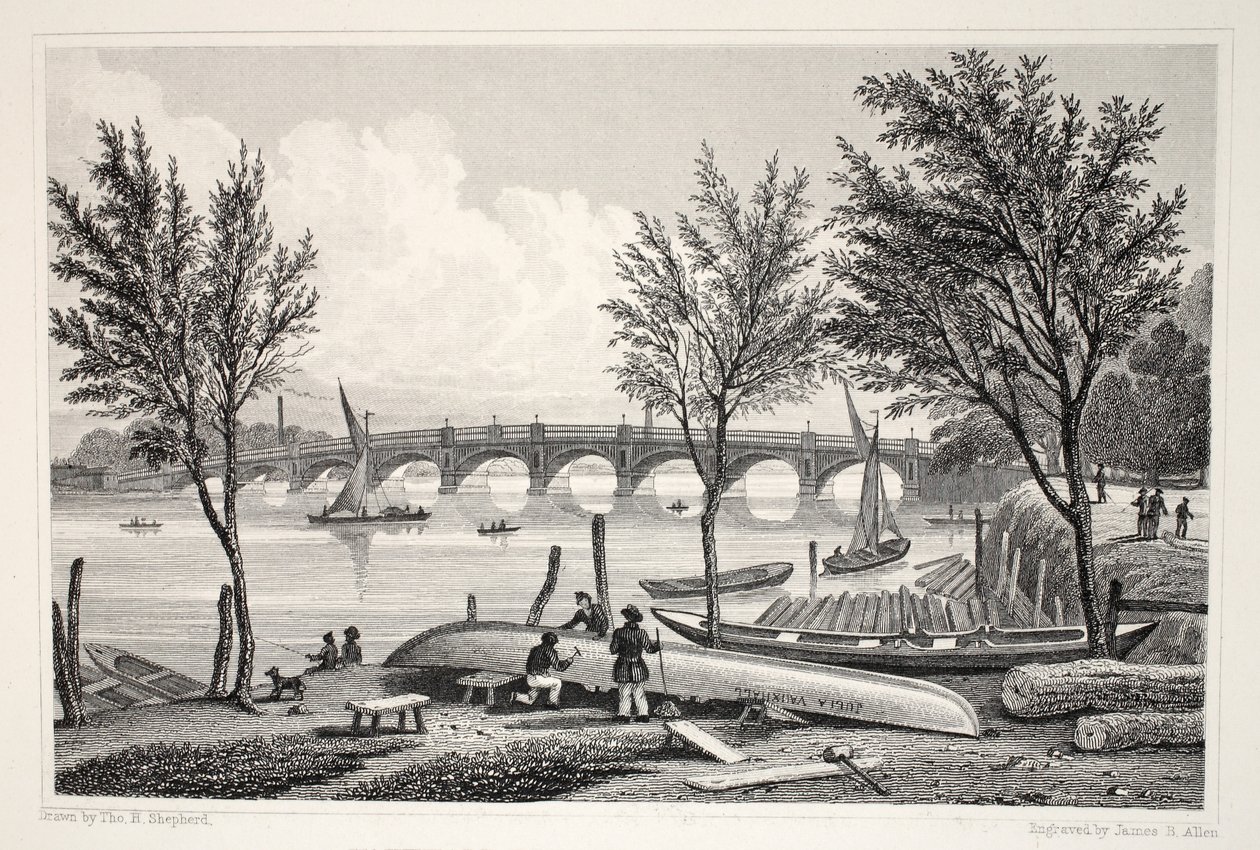 Puente de Vauxhall desde Millbank, de 