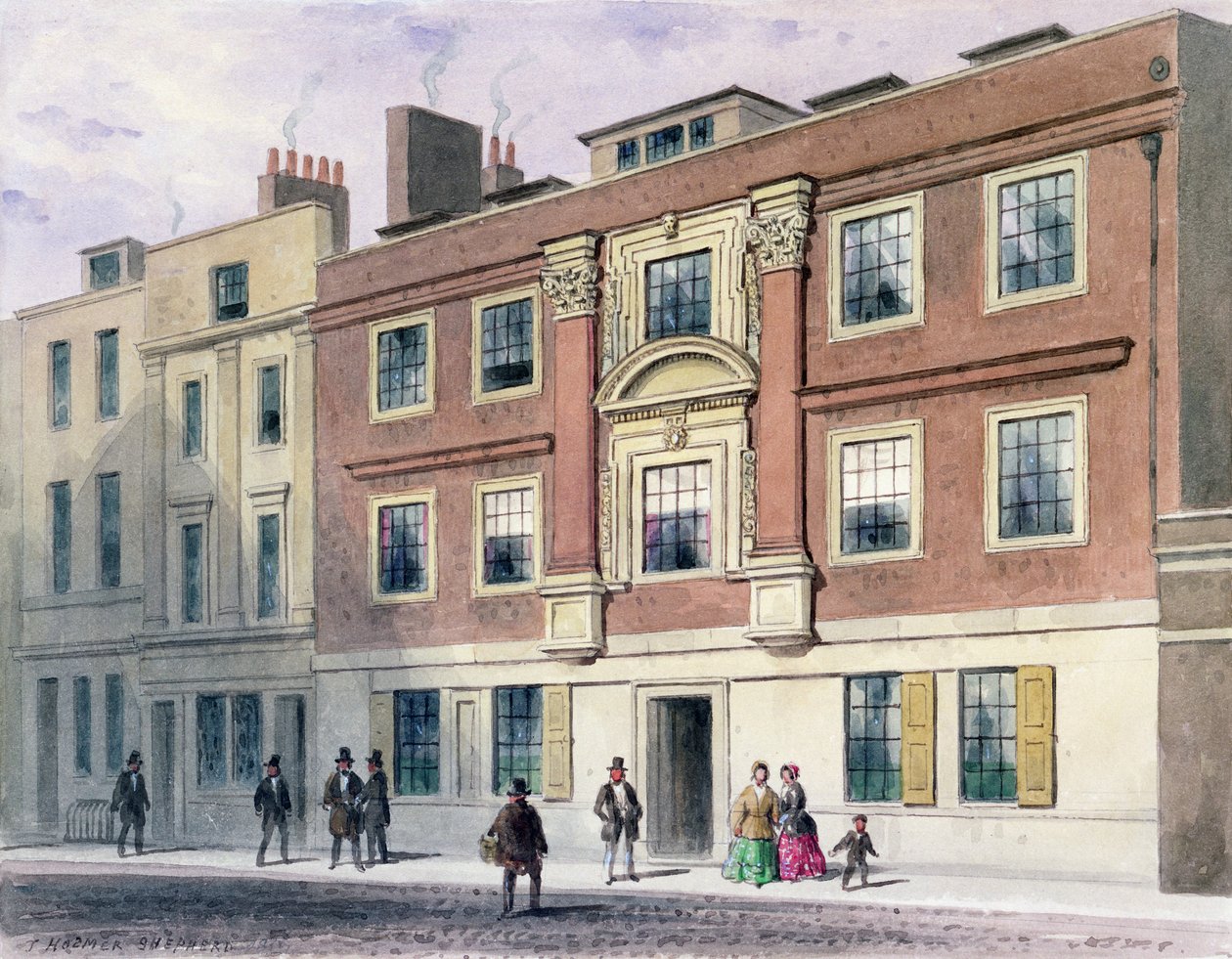 Calle Winchester, 1850 de Thomas Hosmer Shepherd