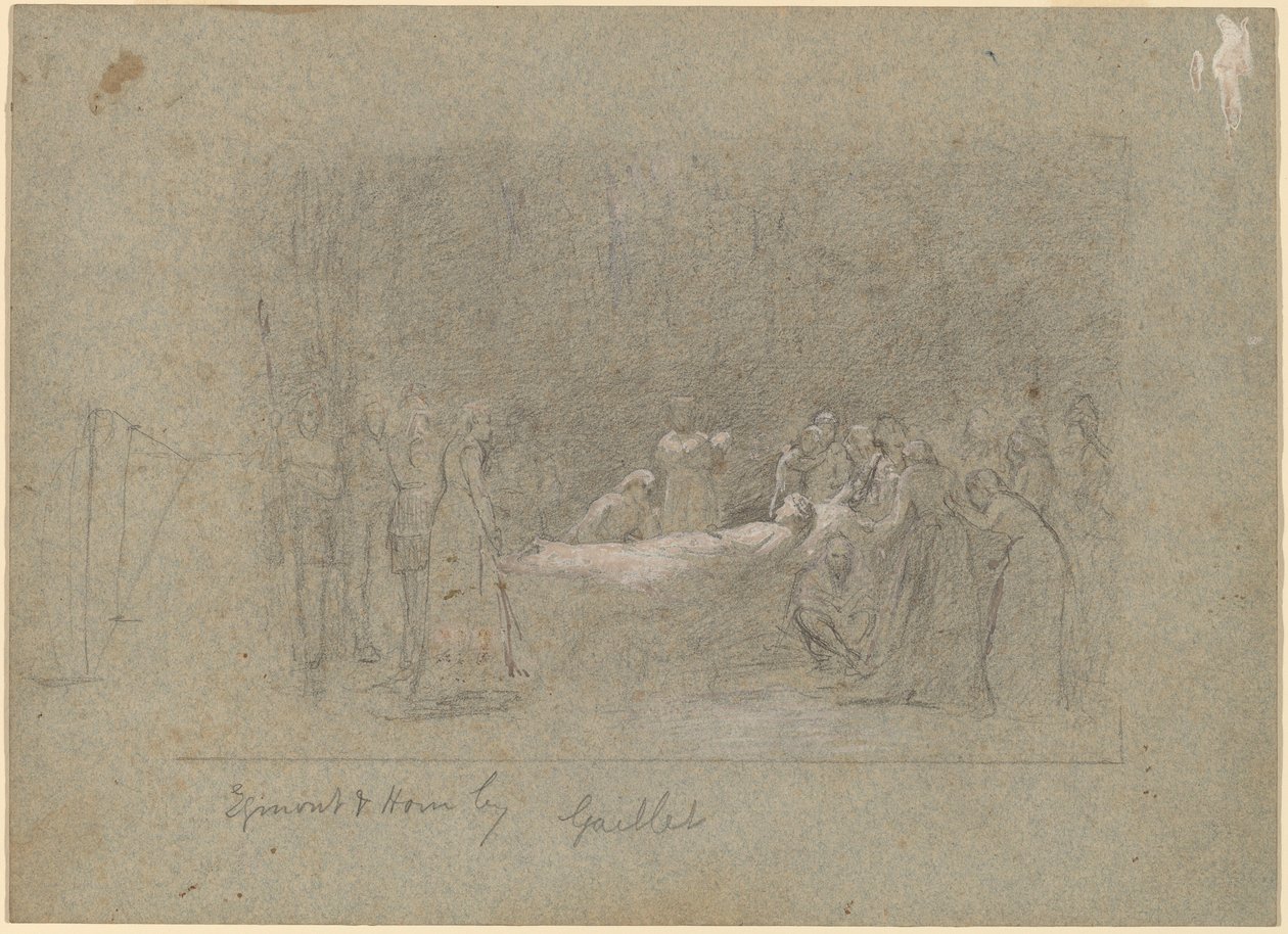 Egmont y Hoorn de Thomas Hovenden after Bernard Gaillot