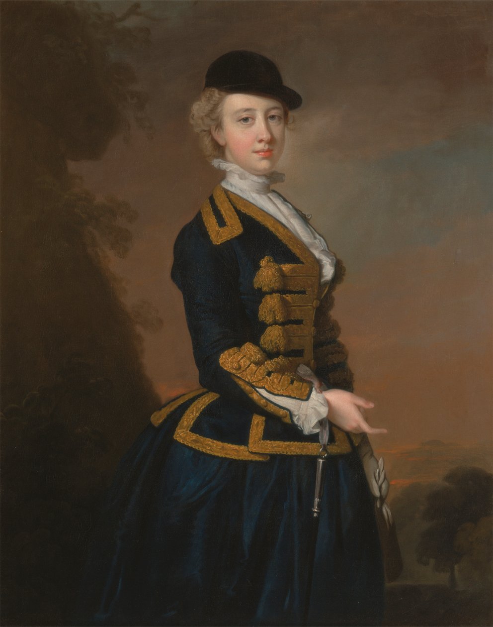 Retrato de una joven de la familia Fortesque de Devon de Thomas Hudson