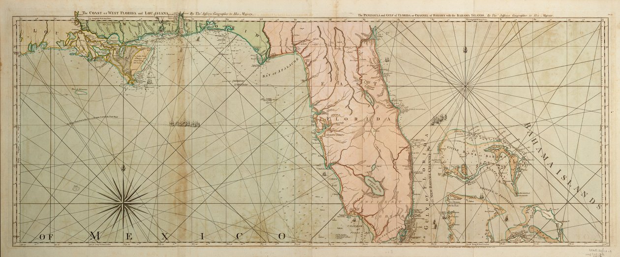 Mapa de Florida de Thomas Jefferys