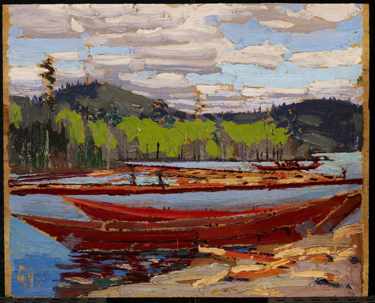 Bateaux, verano de 1916 de Tom Thomson
