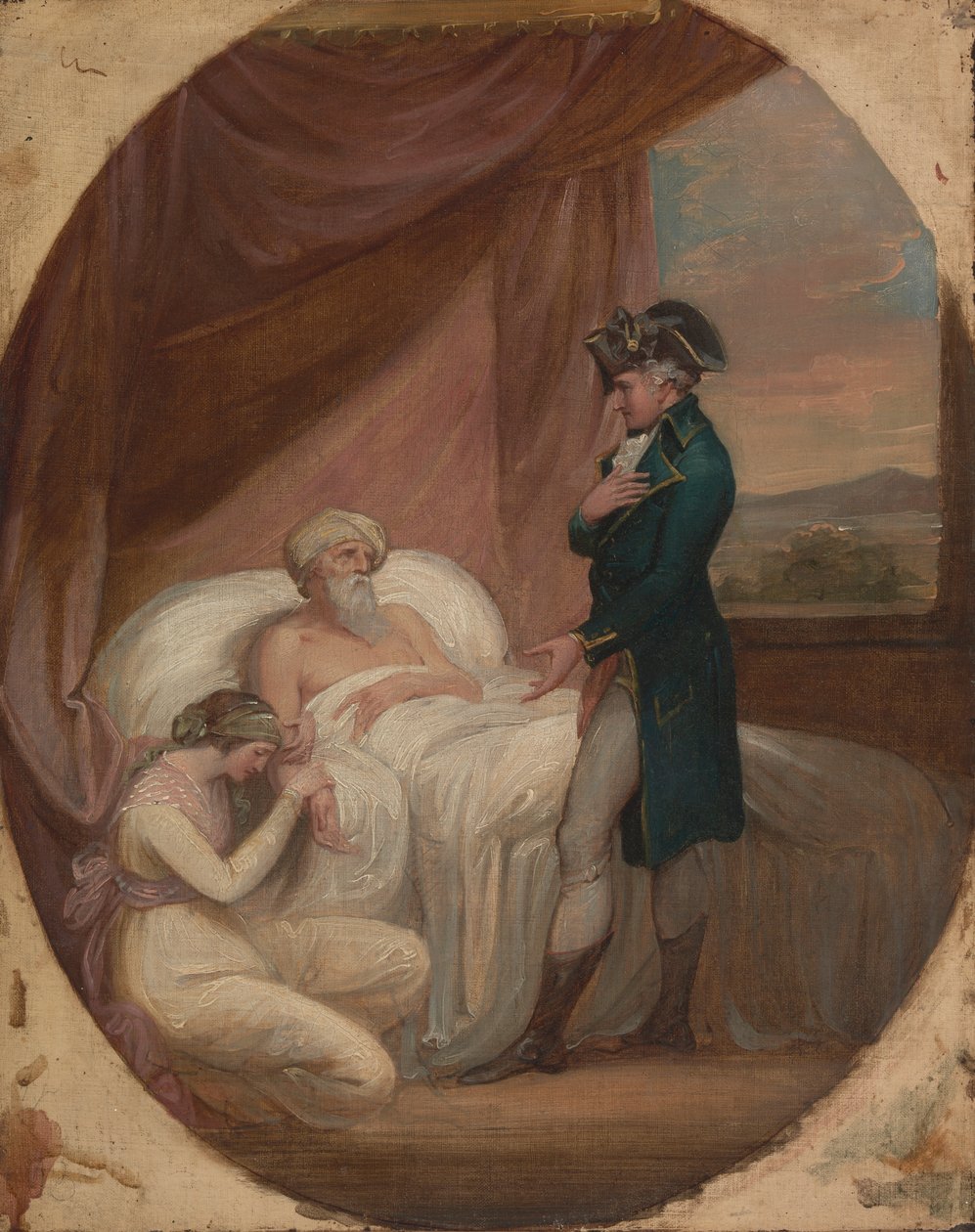 El brahmán encomienda a su hija Coraly al cuidado de Blandford de Thomas Kirk