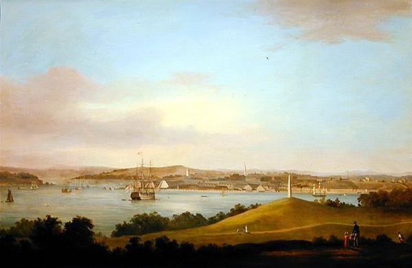Vista del estuario del Tamar, Plymouth de Thomas L. Hornbrook