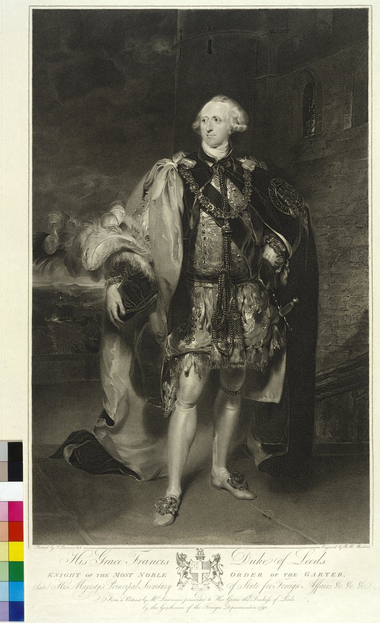 5º Duque de Leeds Osborne (grabado) de Thomas Lawrence